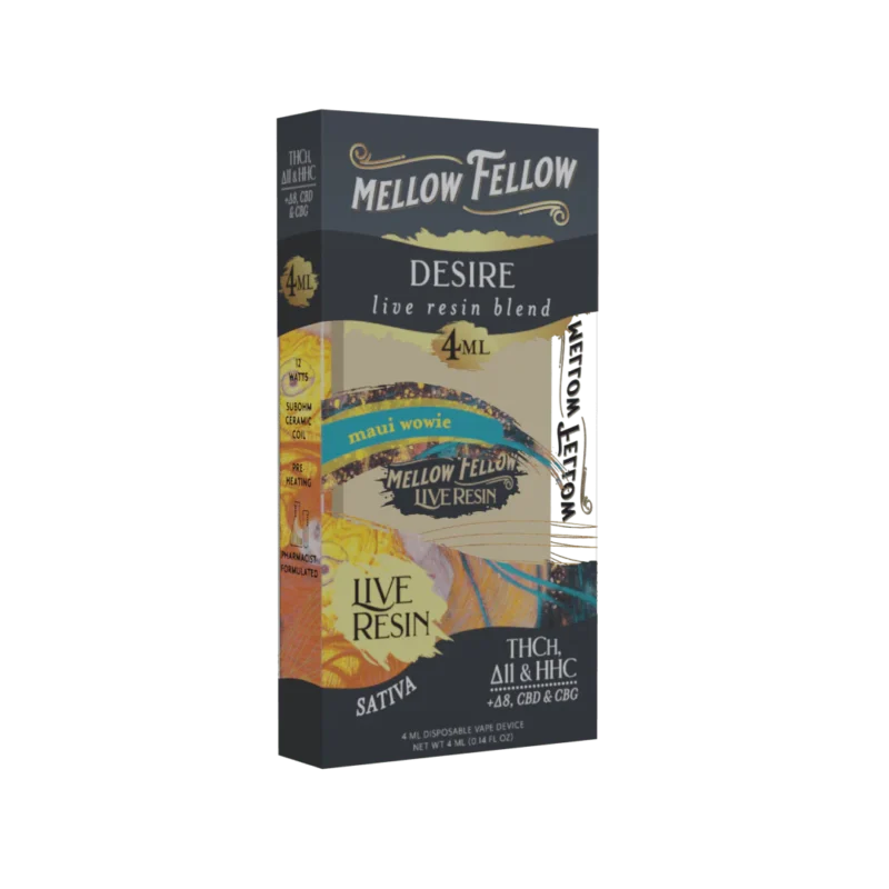 Desire Blend 4ml Live Resin Disposable Vape - Maui Wowie (Sativa)