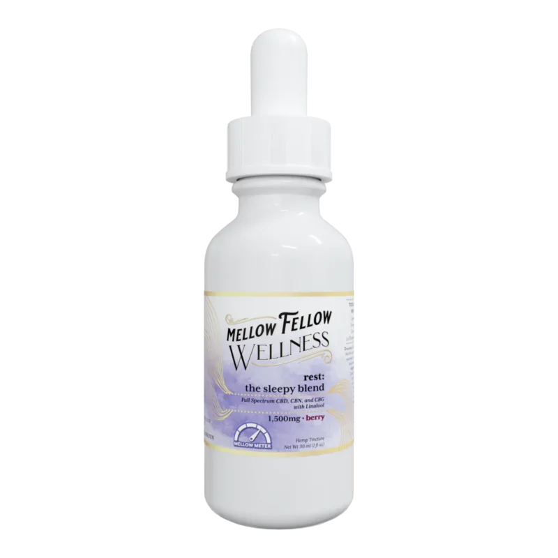 Wellness Tincture - Rest: The Sleepy Blend - Berry - 1500mg