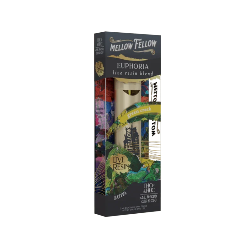 Euphoria Blend 2ml Live Resin Disposable Vape - Green Crack (Sativa)