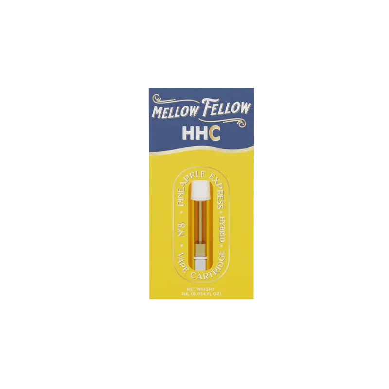 buy Mellow Fellow Pineapple Express HHC 1ml Vape Cartridge – Smooth Hybrid Bliss