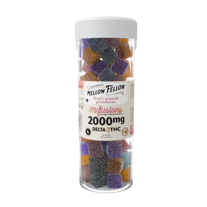 M-Fusions Delta 8 THC Fruit Punch Gummies 40 Ct. - 50mg Delta 8 per gummy