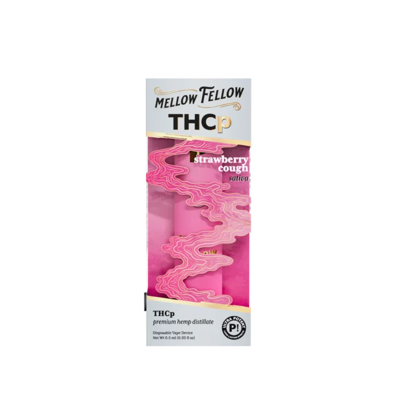 THCp 0.5g Disposable Vape - Strawberry Cough (Sativa)