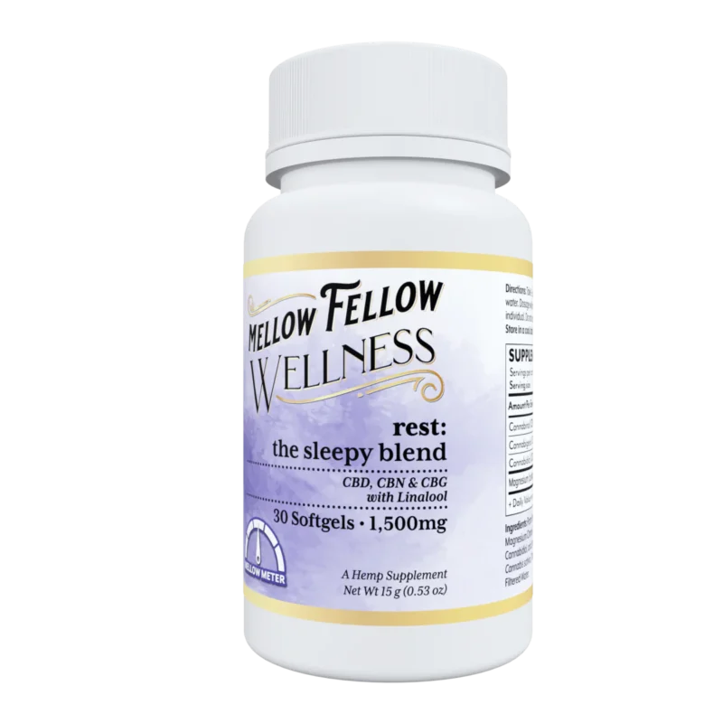 Wellness Softgel Capsules - Rest: The Sleepy Blend - 1500mg - 30 ct