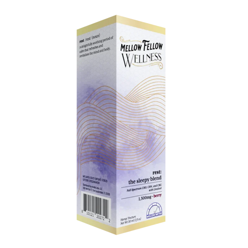 Wellness Tincture - Rest: The Sleepy Blend - Berry - 1500mg