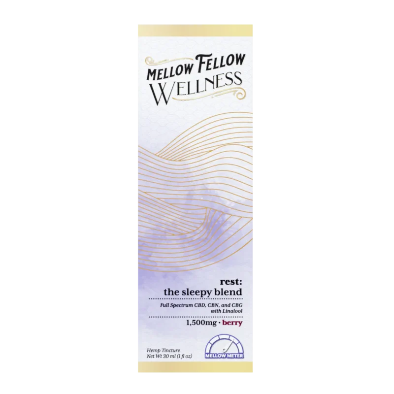 Wellness Tincture - Rest: The Sleepy Blend - Berry - 1500mg