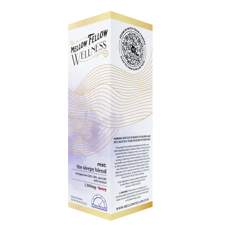 Wellness Tincture - Rest: The Sleepy Blend - Berry - 1500mg